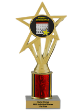 Budget Perfect Attendance Column Insert Trophy