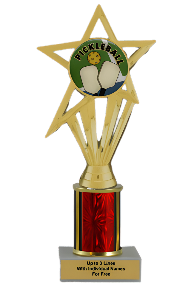 Budget Pickleball Column Insert Trophy
