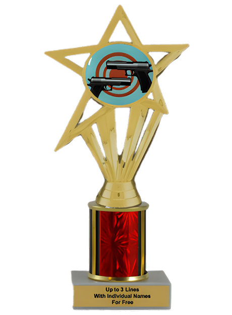 Budget Pistol Shooting Column Insert Trophy