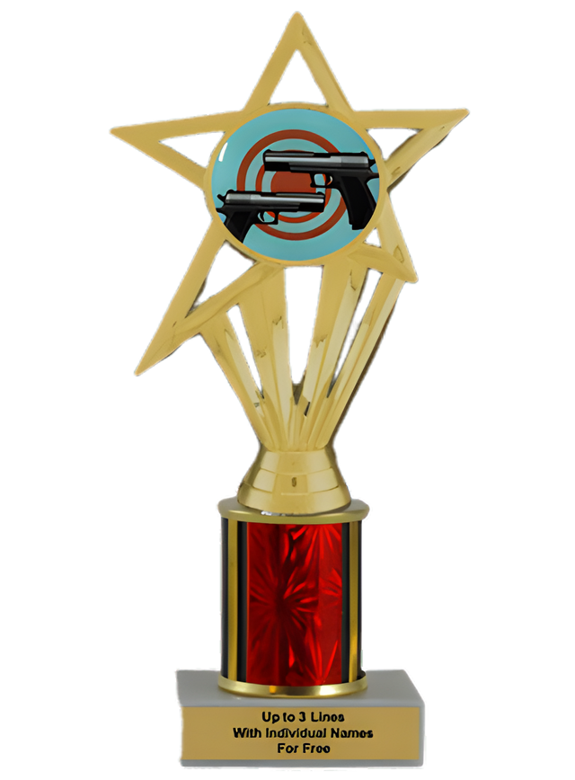 Budget Pistol Shooting Column Insert Trophy