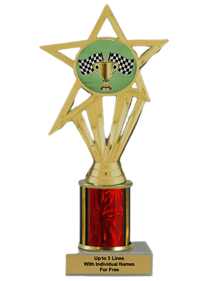 Budget Racing Column Insert Trophy