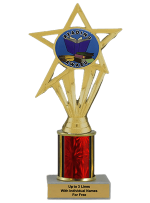 Budget Reading Column Insert Trophy