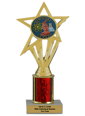 Budget Science Column Insert Trophy