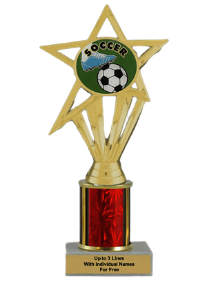 Budget Soccer Column Insert Trophy