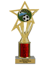Budget Soccer Column Insert Trophy