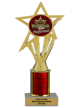 Budget Star Performer Column Insert Trophy