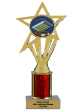 Budget Swimming Column Insert Trophy