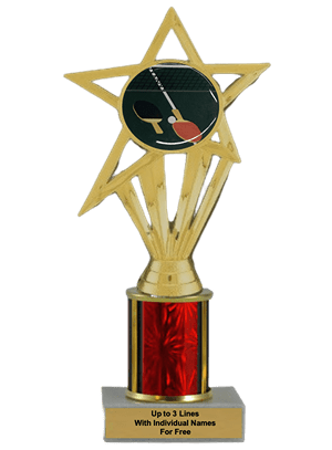 Budget Table Tennis Column Insert Trophy