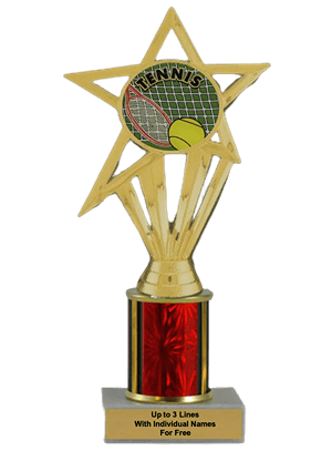Budget Tennis Column Insert Trophy