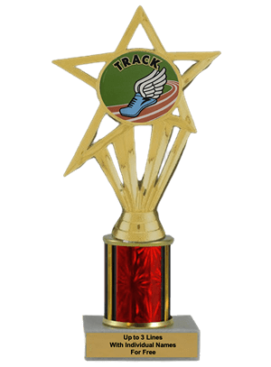 Budget Track Column Insert Trophy