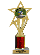 Budget Volleyball Column Insert Trophy