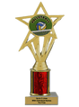 Budget Volleyball Column Insert Trophy