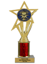 Budget Volunteer Column Insert Trophy