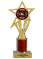 Budget Volunteer Firefighter Column Insert Trophy