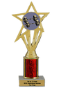 Budget Weightlifting Column Insert Trophy
