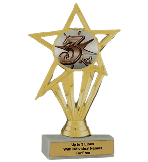 Budget 3rd Place Insert Trophy