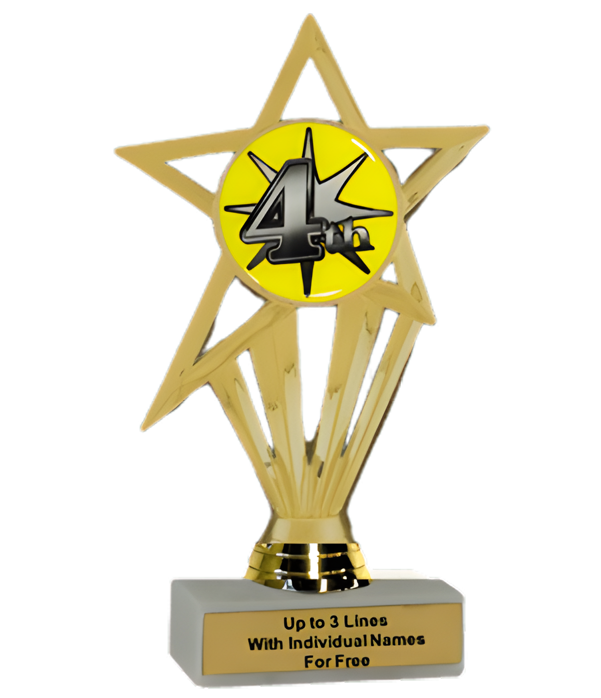 Economy Participation Insert Trophy - 4th Place