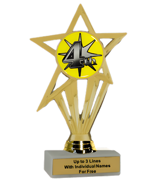 Economy Participation Insert Trophy - 4th Place