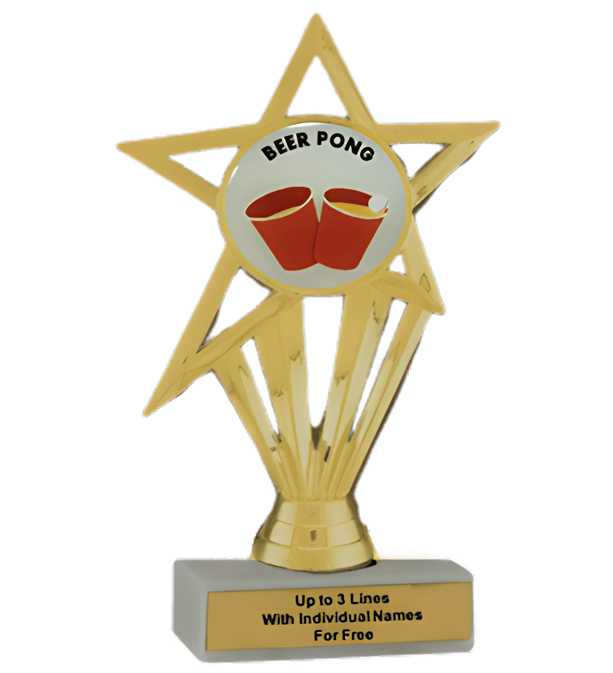 Budget Beer Pong Insert Trophy