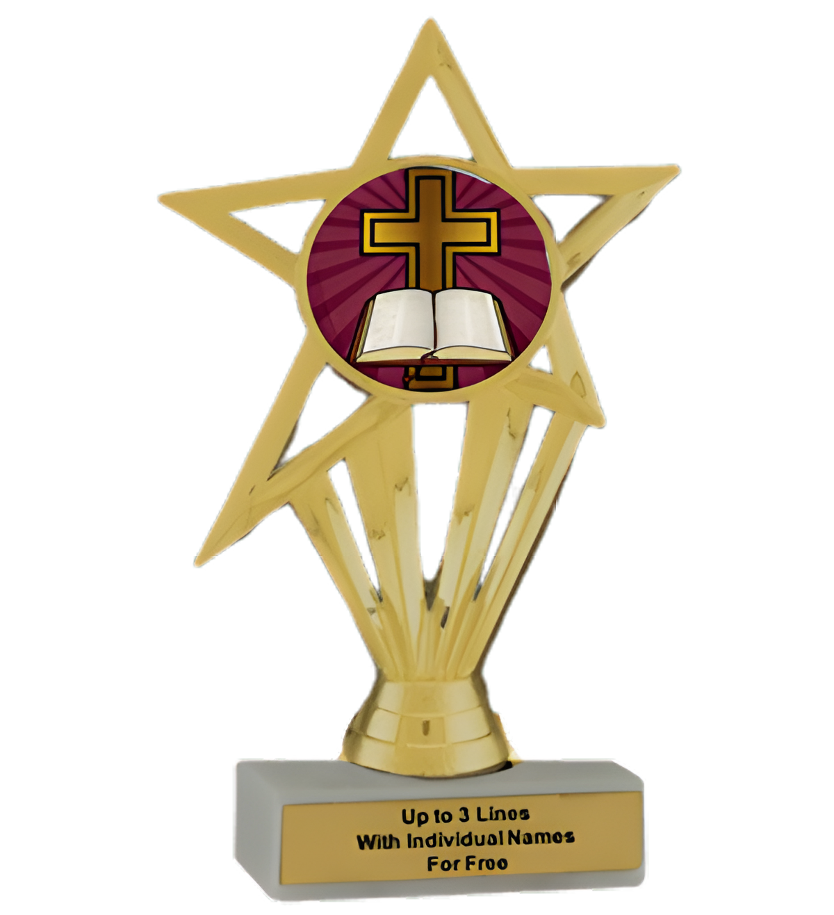 Budget Religious Cross Insert Trophy