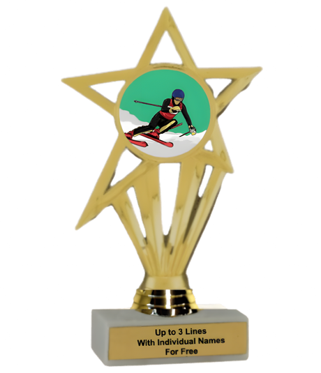 Economy Participation Insert Trophy - Downhill Skiing