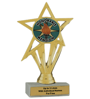 Budget Honorable Mention Insert Trophy