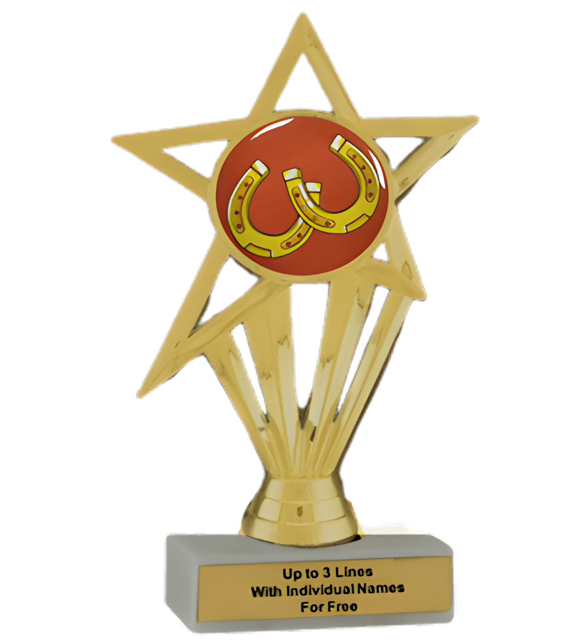 Budget Horseshoes Insert Trophy