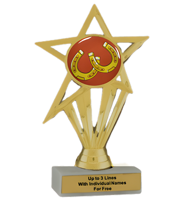 Budget Horseshoes Insert Trophy