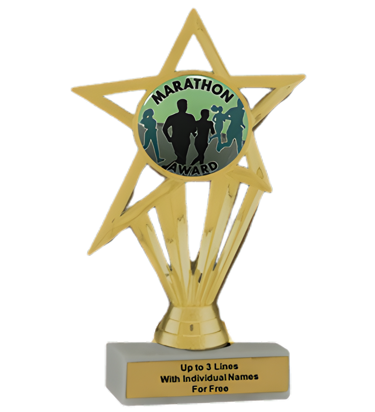 Budget Marathon Insert Trophy