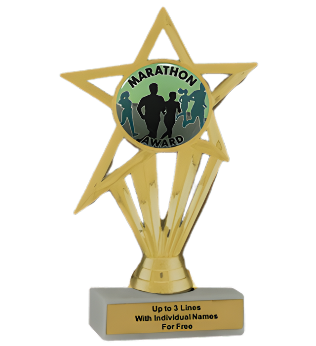 Budget Marathon Insert Trophy