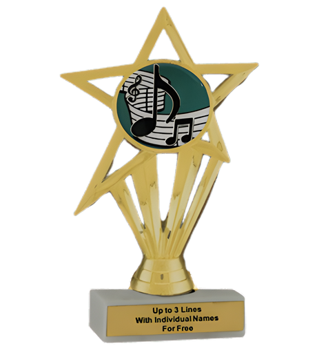 Budget Music Insert Trophy