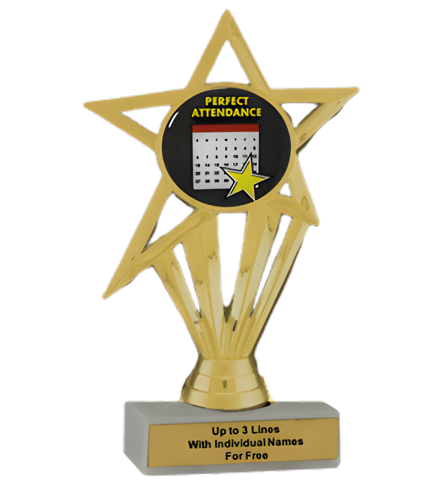 Budget Perfect Attendance Insert Trophy
