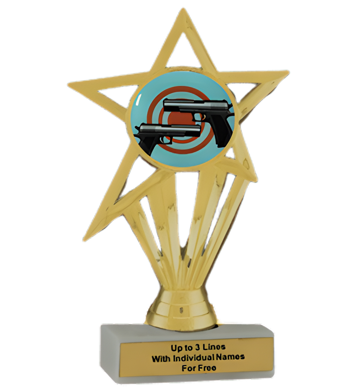 Budget Pistol Shooting Insert Trophy