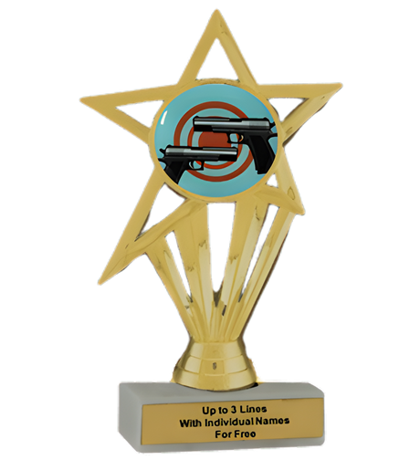 Budget Pistol Shooting Insert Trophy