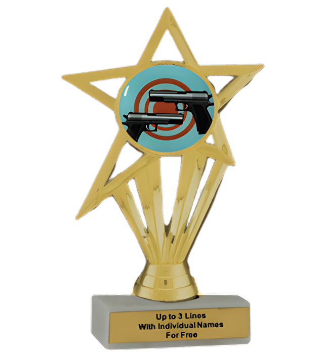 Budget Pistol Shooting Insert Trophy