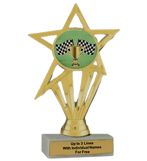 Budget Racing Insert Trophy
