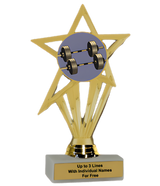Economy Participation Insert Trophy - Weightlifting Excellence