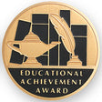 Educational Achievement Award Medal Insert (Etched)
