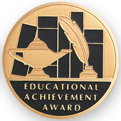 Educational Achievement Award Medal Insert (Etched)