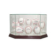 Eight Baseball Glass Display Case