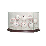 Eight Baseball Glass Display Case
