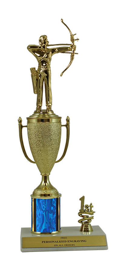 Elite Archery 1st, 2nd and 3rd Place Award Cup & Column Trophy