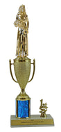 Elite Beauty Queen 1st, 2nd and 3rd Place Award Cup & Column Trophy