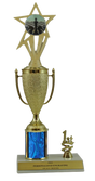 Elite Chess 1st, 2nd and 3rd Place Award Cup & Column Trophy with Insert