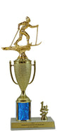 Elite Cross Country Skiing 1st, 2nd and 3rd Place Award Cup & Column Trophy