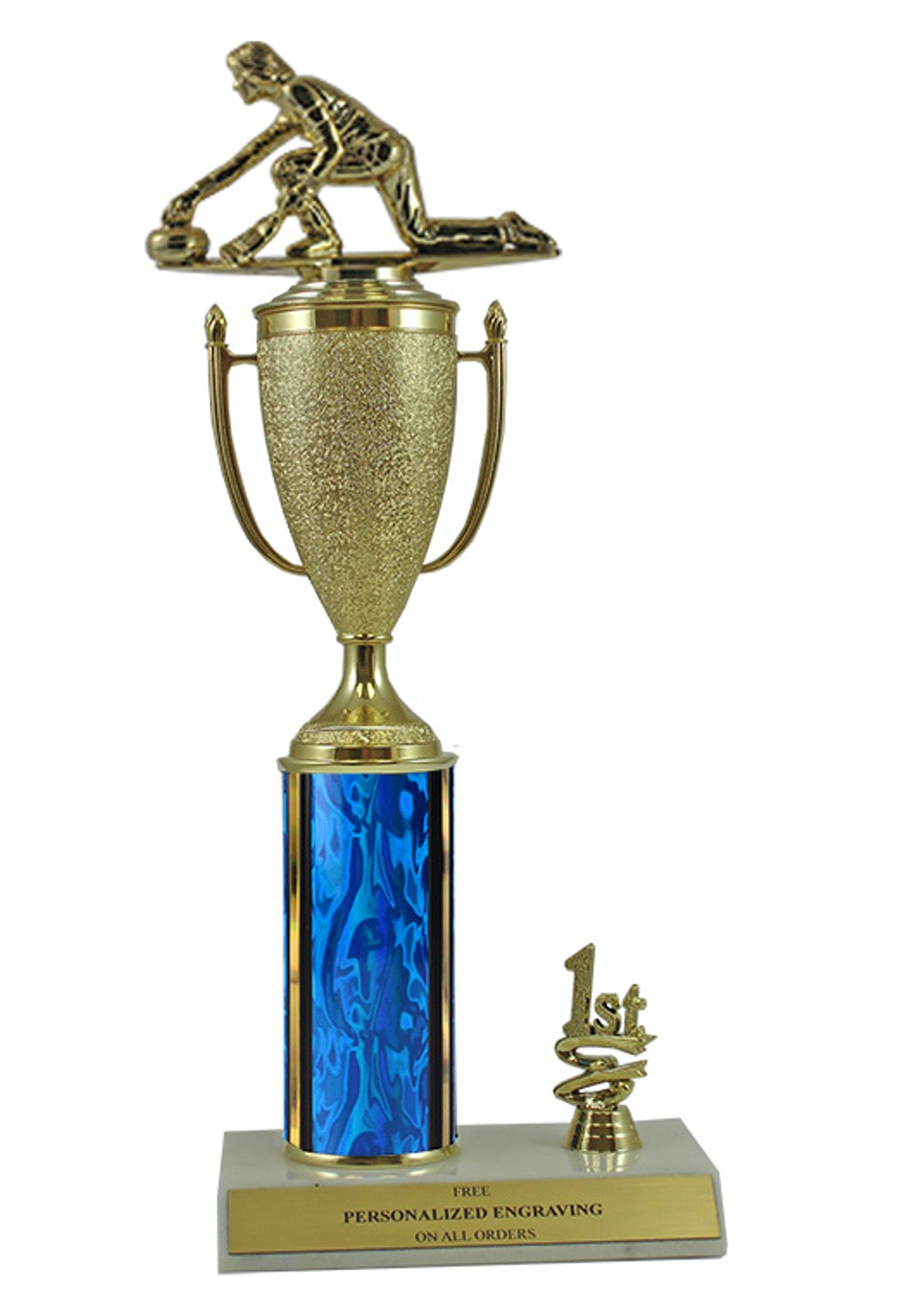 Elite Curling 1st, 2nd and 3rd Place Award Cup & Column Trophy