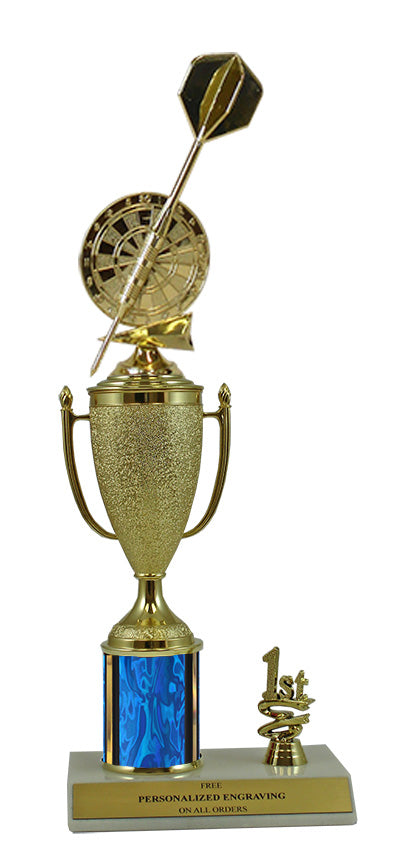 Elite Darts 1st, 2nd and 3rd Place Award Cup & Column Trophy