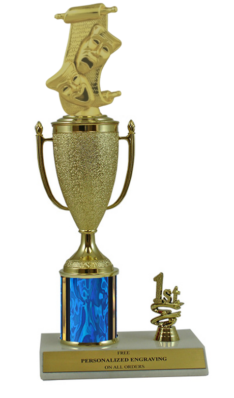 Elite Drama 1st, 2nd and 3rd Place Award Cup & Column Trophy