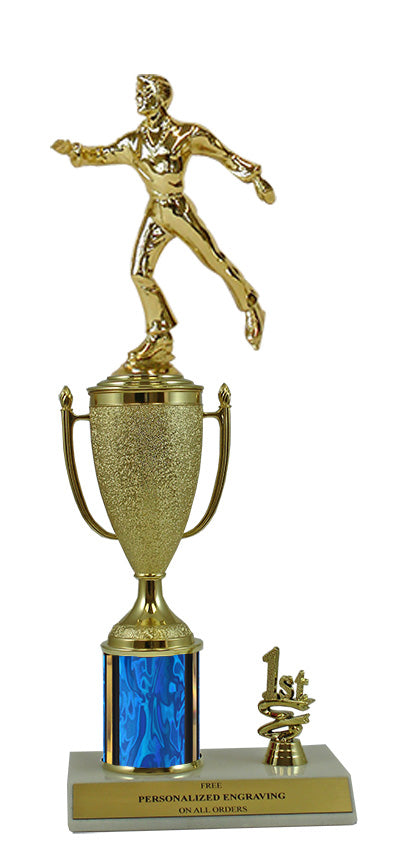 Elite Figure Skating 1st, 2nd and 3rd Place Award Cup & Column Trophy