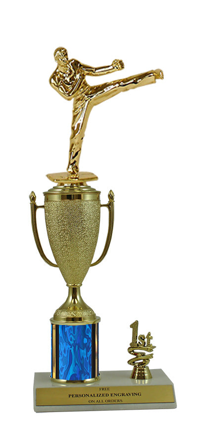 Elite Karate 1st, 2nd and 3rd Place Award Cup & Column Trophy